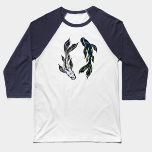 Kintsugi Koi Fish Baseball T-Shirt